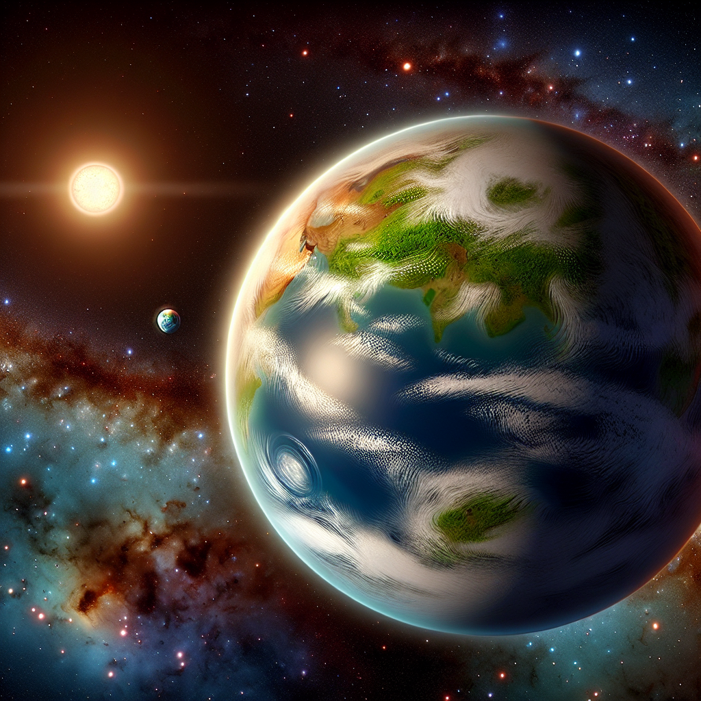 An exoplanet in the habitable zone with Earth-like features