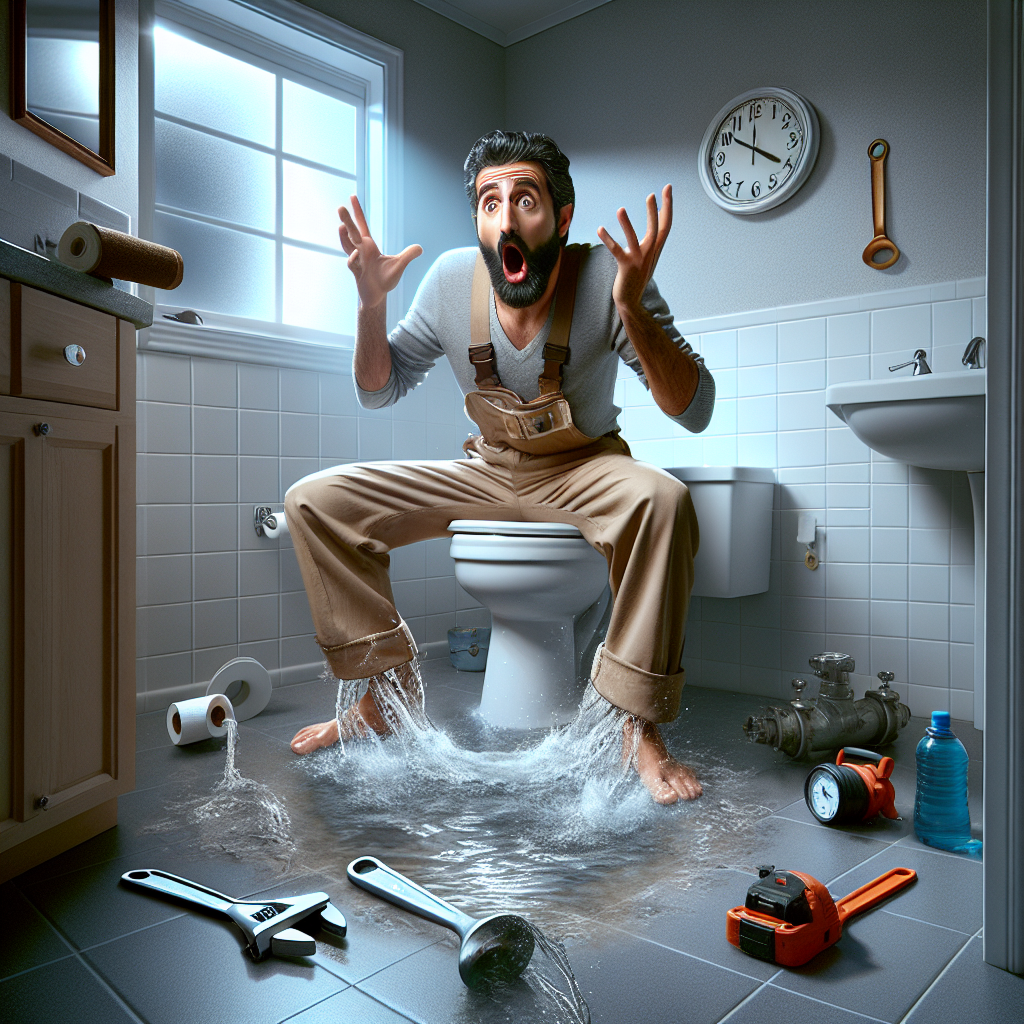  collage of plumbing repairs and installations 